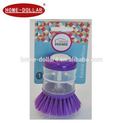 scrub brush/ round plastic kitchen brush/ kitchen dish brush